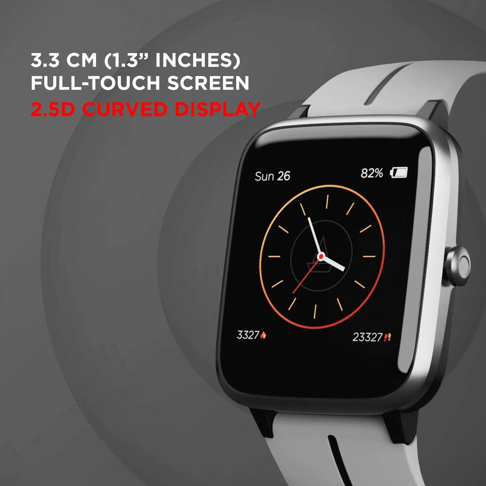 boAt Xplorer Smartwatch with Activity Tracker (33mm 2.5D Curved Display, 5ATM Water Resistant, Grey Strap)_4