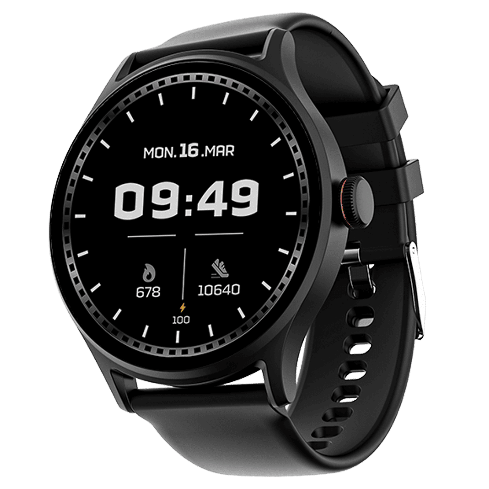 boAt Primia Celestial Smartwatch with Bluetooth Calling (38.6mm HD Display, IP67 Sweat Resistant, Active Black Strap) boAt Primia Celestial Smartwatch with Bluetooth Calling (38.6mm HD Display, IP67 Sweat Resistant, Active Black Strap)_1