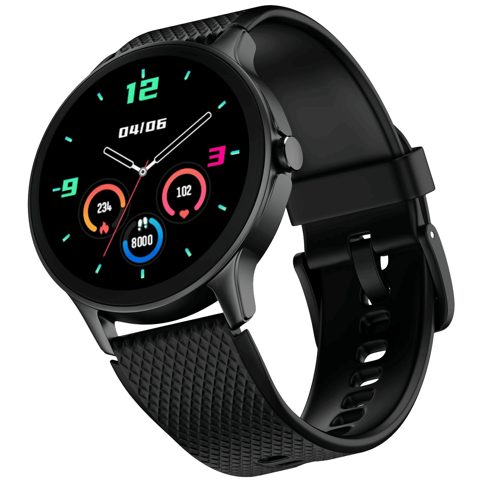 noise NoiseFit Arc Smartwatch with Bluetooth Calling (35mm TFT Display, IP68 Water Resistant, Jet Black Strap)_1