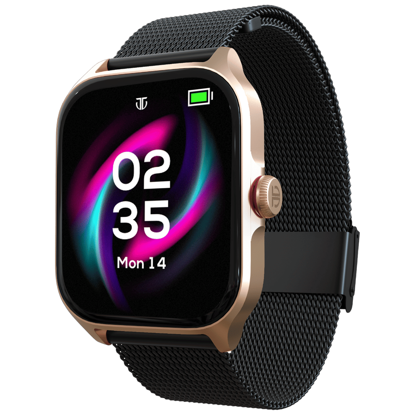 TITAN Zeal Smartwatch with Bluetooth Calling (46.99mm AMOLED Display, IP68 Water Resistant, Black Strap)_2