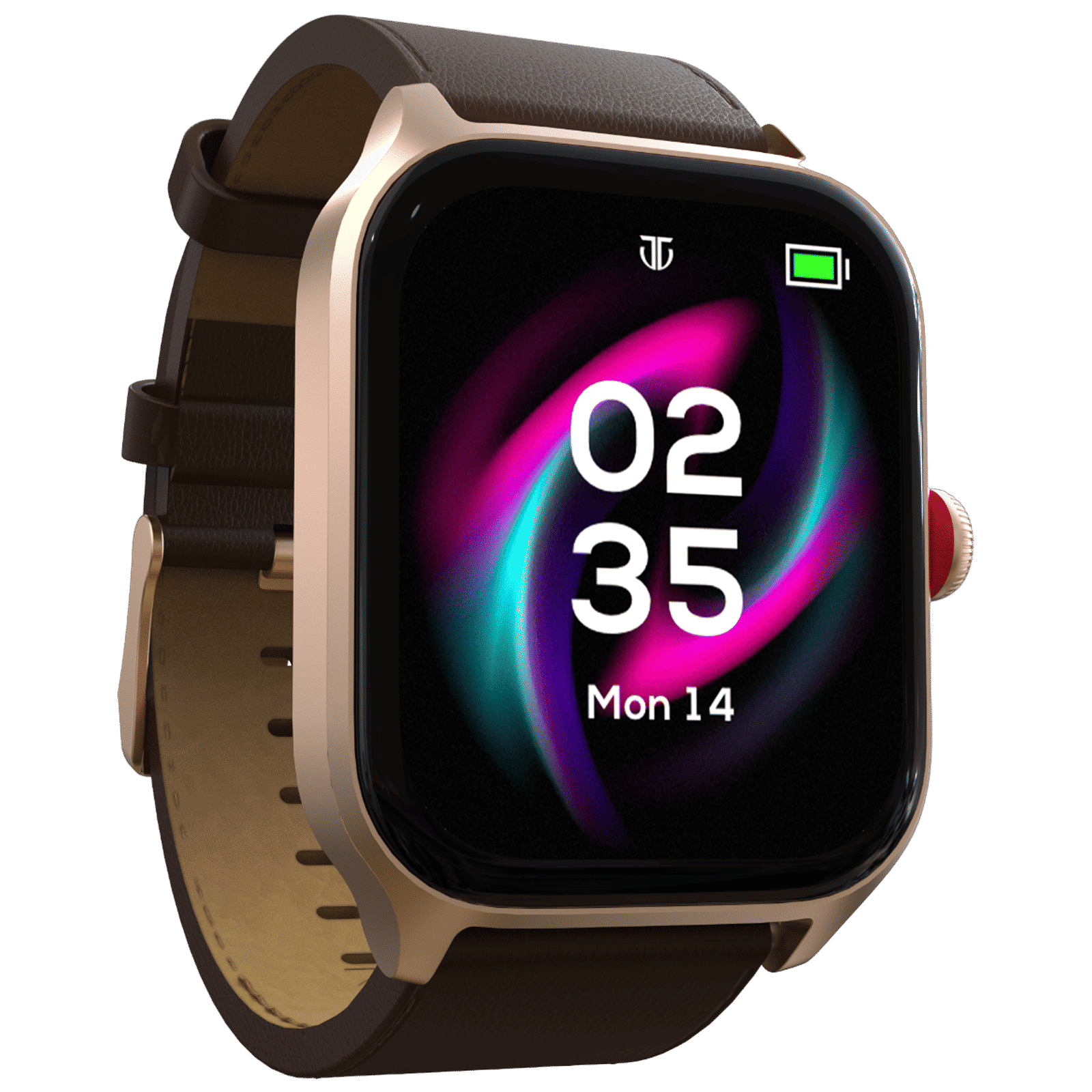 TITAN Zeal Smartwatch with Bluetooth Calling (46.99mm AMOLED Display, IP68 Water Resistant, Brown Strap)_3