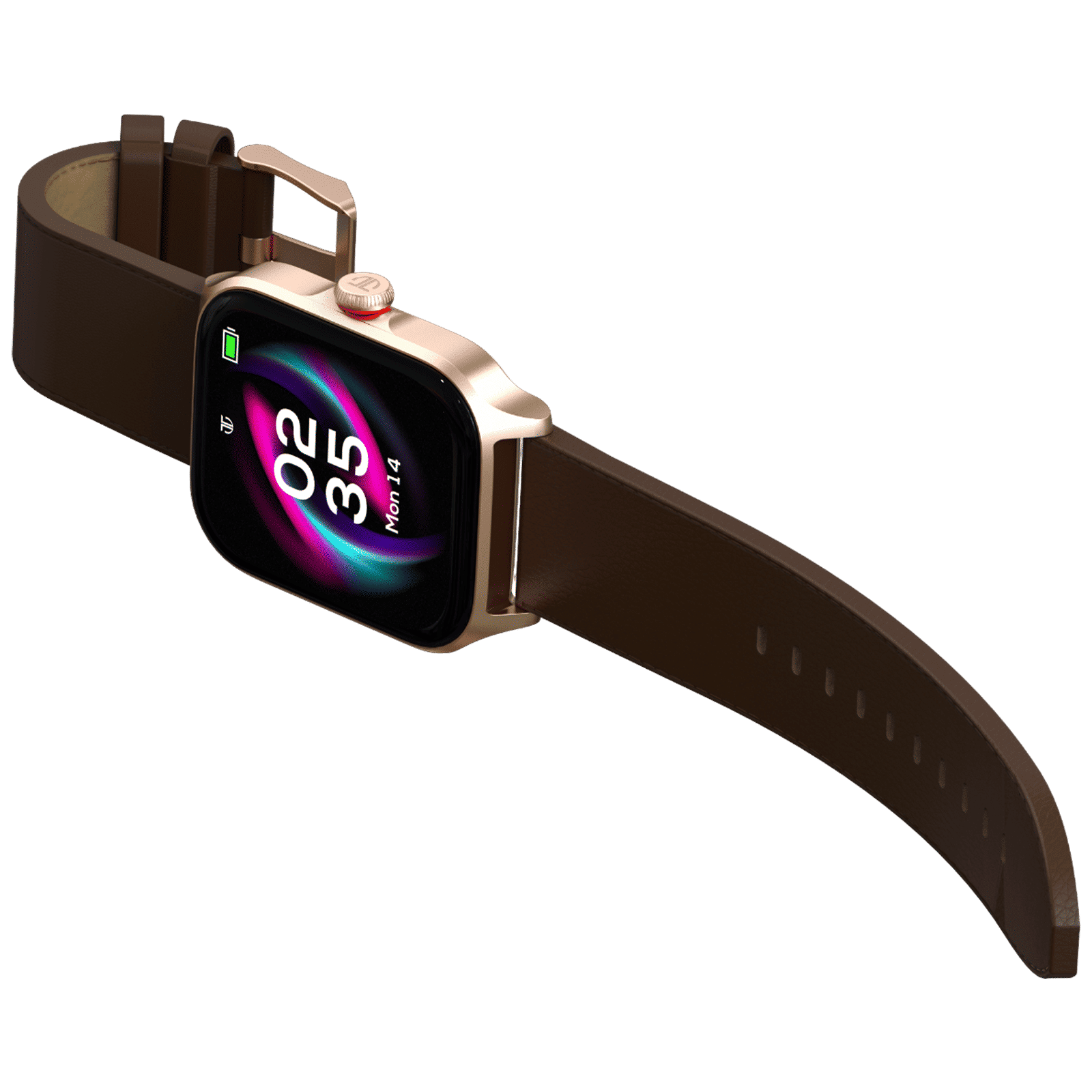 TITAN Zeal Smartwatch with Bluetooth Calling (46.99mm AMOLED Display, IP68 Water Resistant, Brown Strap)_4