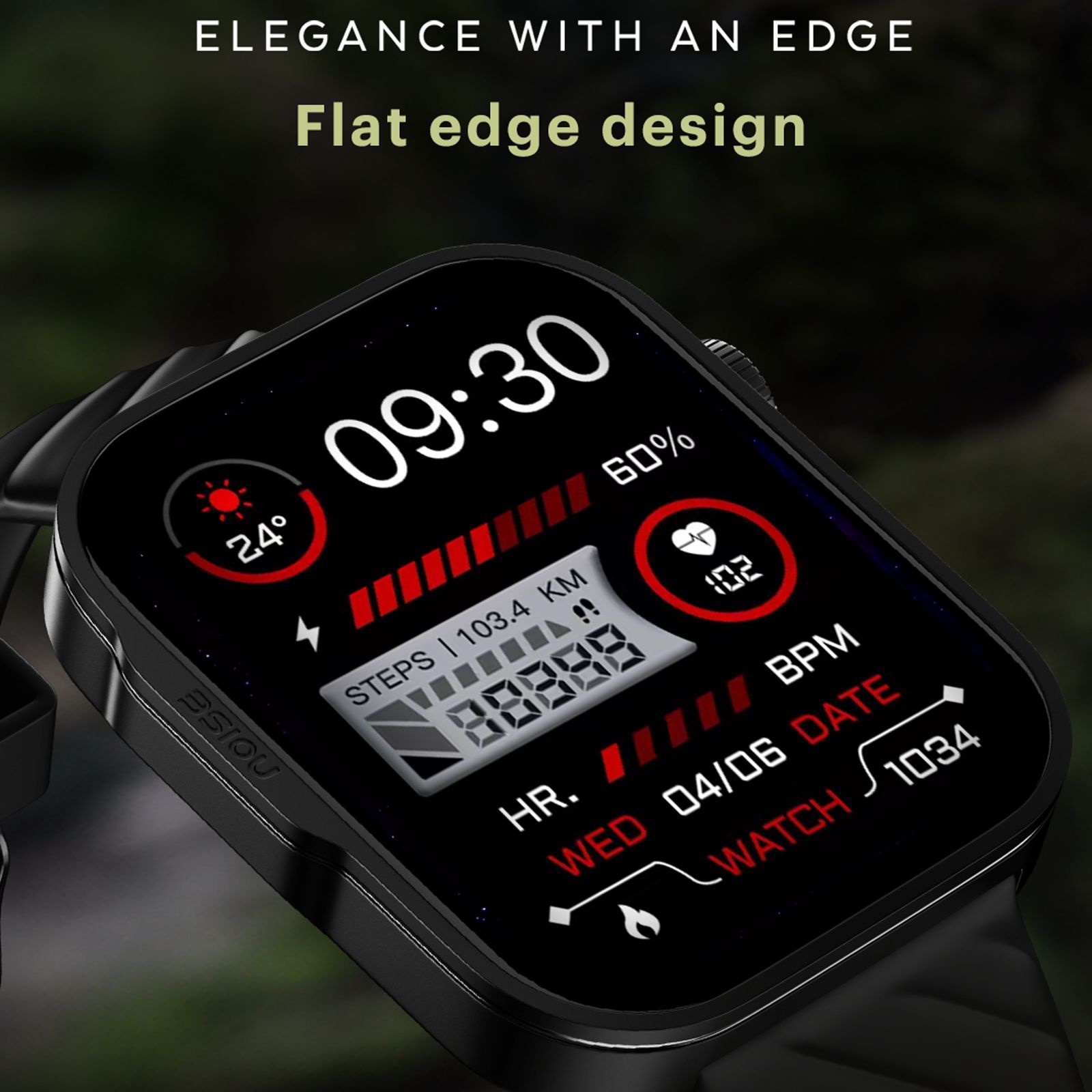 noise ColorFit Caliber 3 Plus Smartwatch with Bluetooth Calling (49.7mm AMOLED Display, IP67 Water Resistant, Jet Black Strap)_6