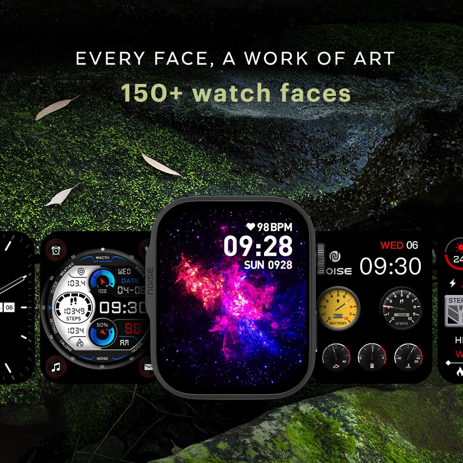 noise ColorFit Caliber 3 Plus Smartwatch with Bluetooth Calling (49.7mm AMOLED Display, IP67 Water Resistant, Jet Black Strap)_13