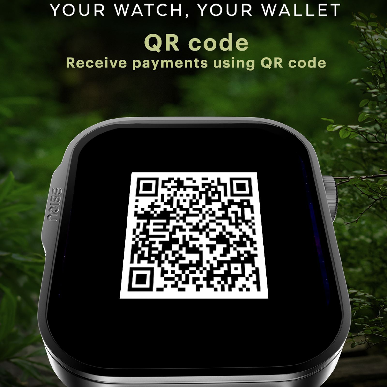 noise ColorFit Caliber 3 Plus Smartwatch with Bluetooth Calling (49.7mm AMOLED Display, IP67 Water Resistant, Forest Green Strap)_5