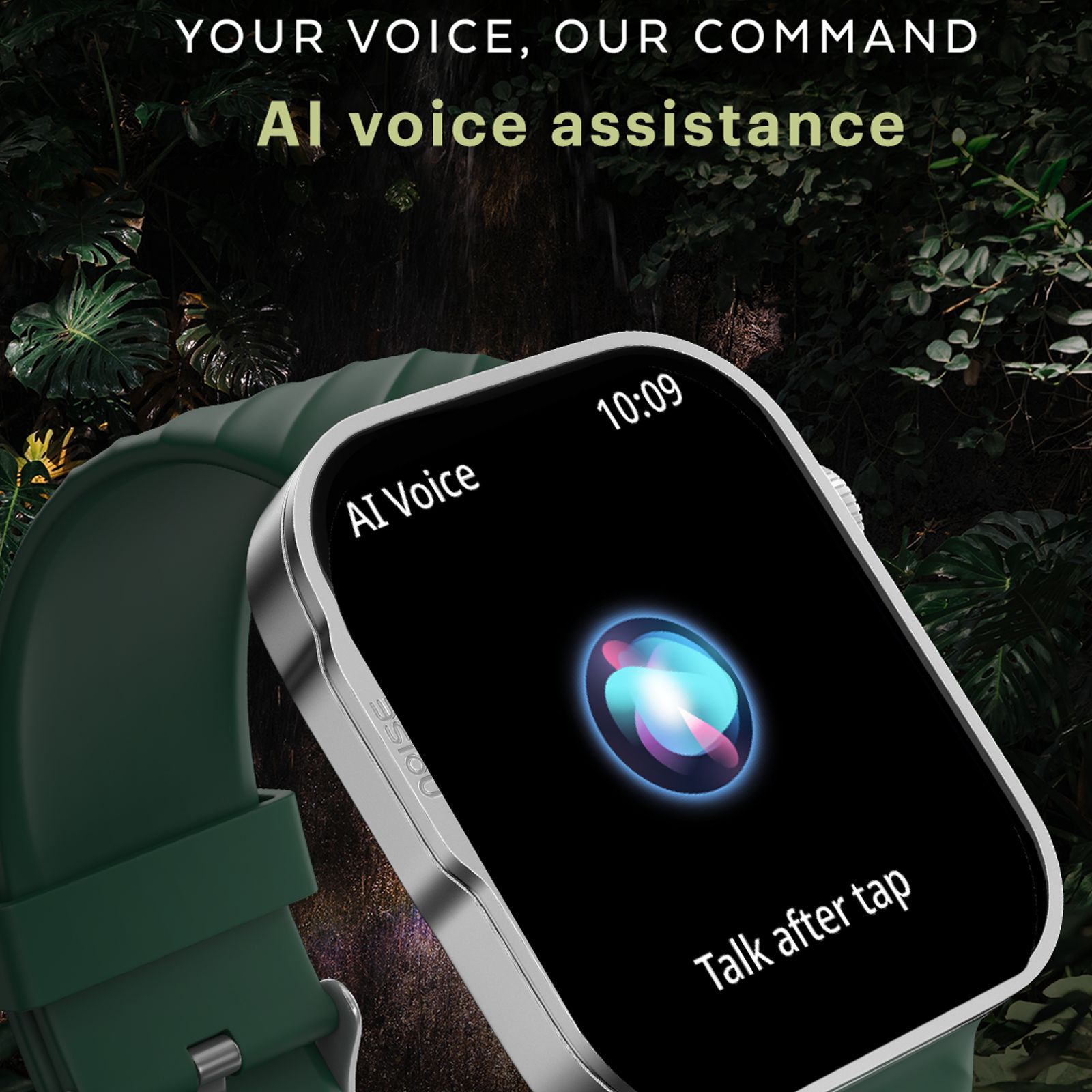 noise ColorFit Caliber 3 Plus Smartwatch with Bluetooth Calling (49.7mm AMOLED Display, IP67 Water Resistant, Forest Green Strap)_12