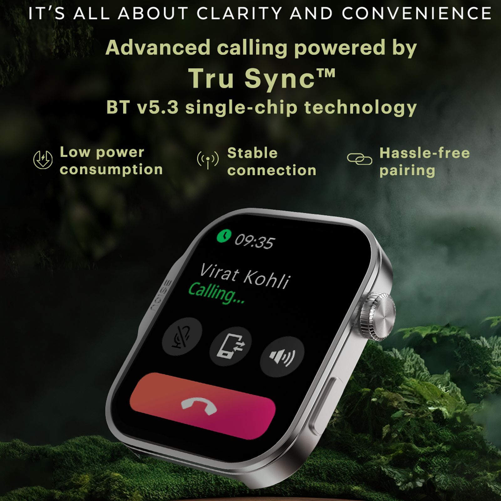 noise ColorFit Caliber 3 Plus Smartwatch with Bluetooth Calling (49.7mm AMOLED Display, IP67 Water Resistant, Charcoal Grey Strap)_10