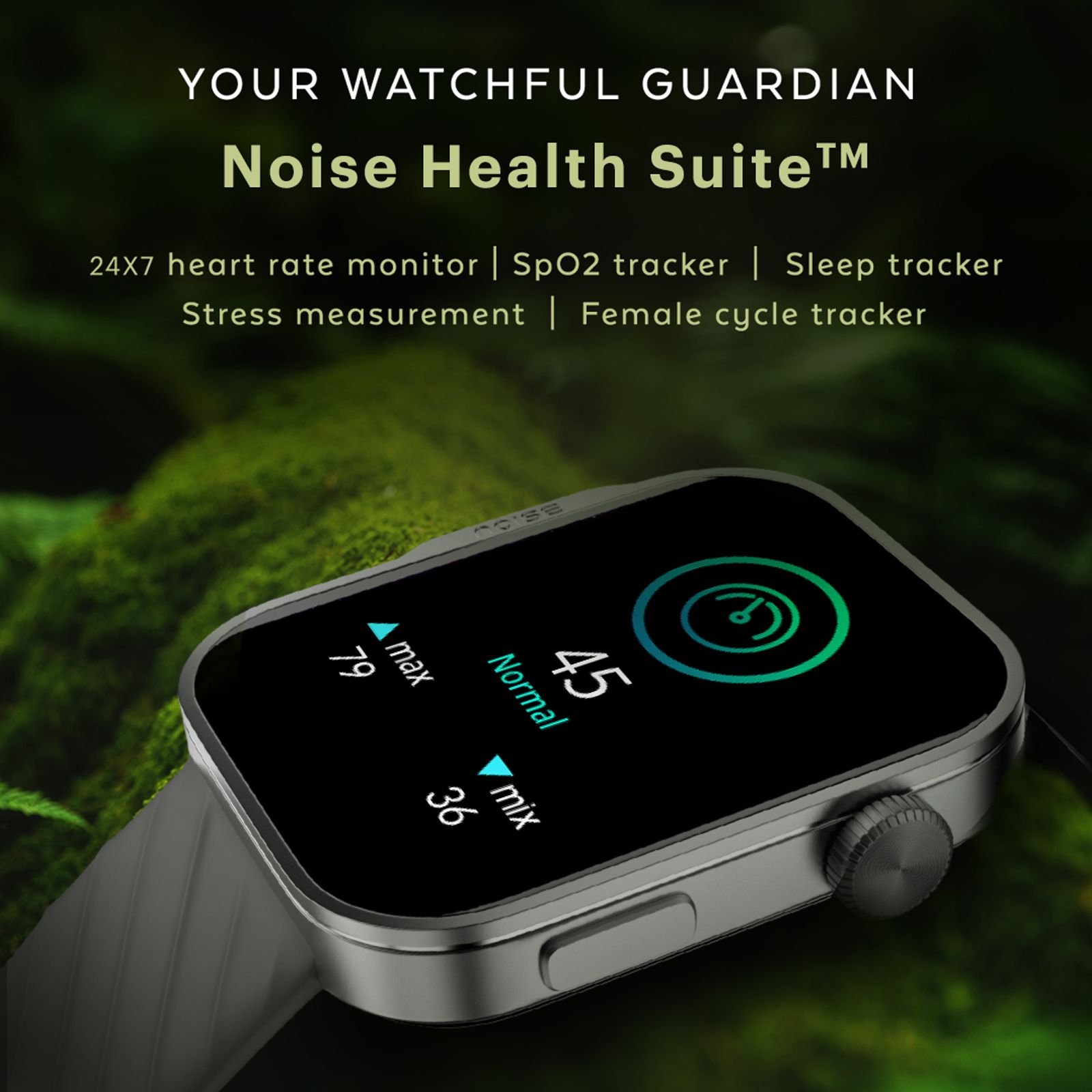 noise ColorFit Caliber 3 Plus Smartwatch with Bluetooth Calling (49.7mm AMOLED Display, IP67 Water Resistant, Charcoal Grey Strap)_13