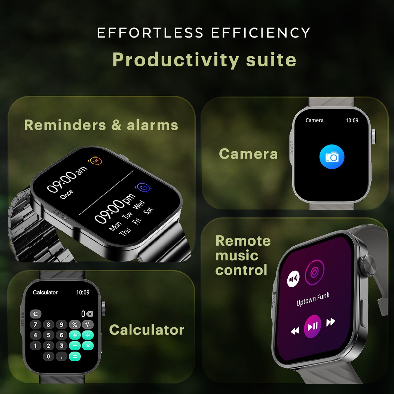 noise ColorFit Caliber 3 Plus Smartwatch with Bluetooth Calling (49.7mm AMOLED Display, IP67 Water Resistant, Charcoal Grey Strap)_15