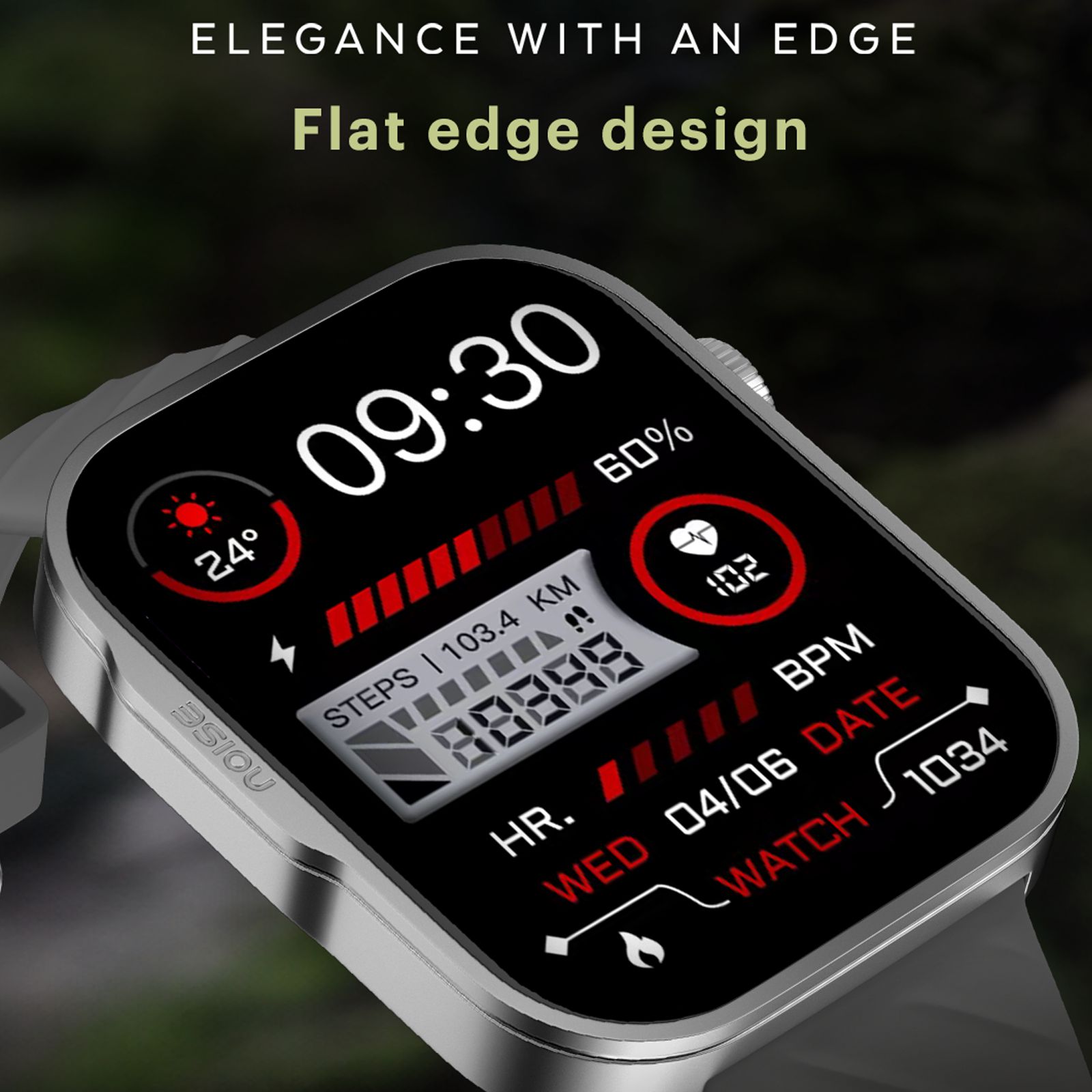 noise ColorFit Caliber 3 Plus Smartwatch with Bluetooth Calling (49.7mm AMOLED Display, IP67 Water Resistant, Charcoal Grey Strap)_8