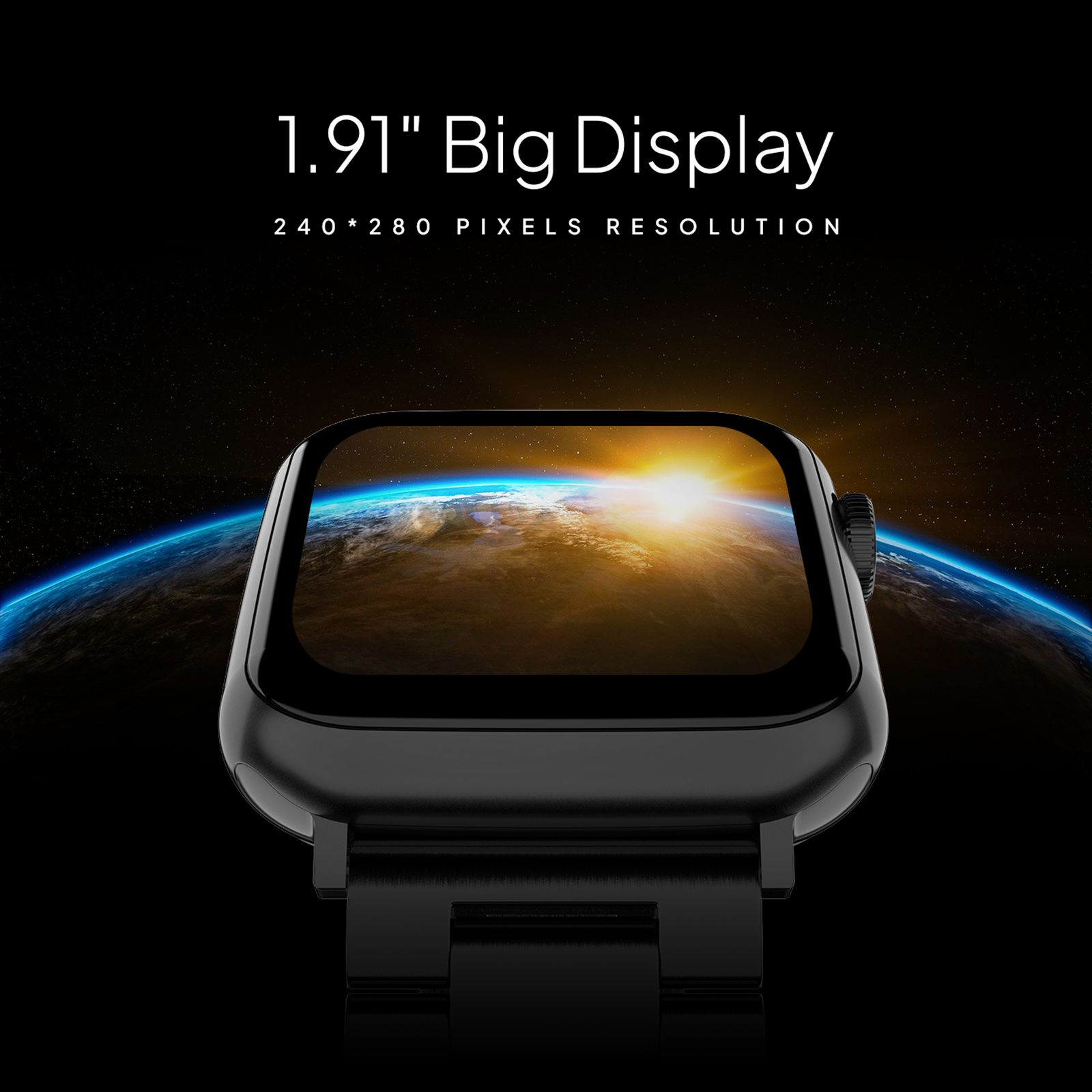 FIRE-BOLTT Lumos Smartwatch with Bluetooth Calling (48.5mm HD Display, IP67 Water Resistant, Black Strap)_6