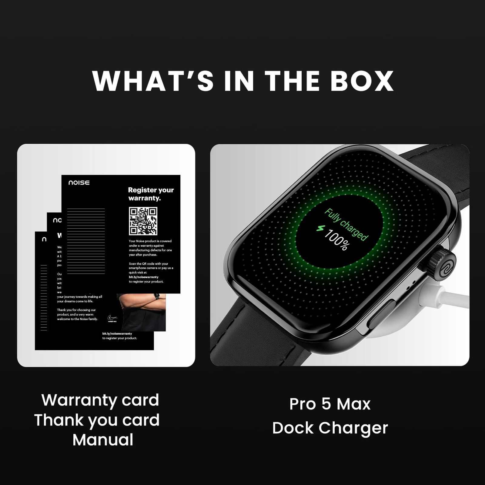 noise ColorFit Pro 5 Max Smartwatch with Bluetooth Calling (49.7mm AMOLED Display, IP68 Water Resistant, Classic Black Strap)_7