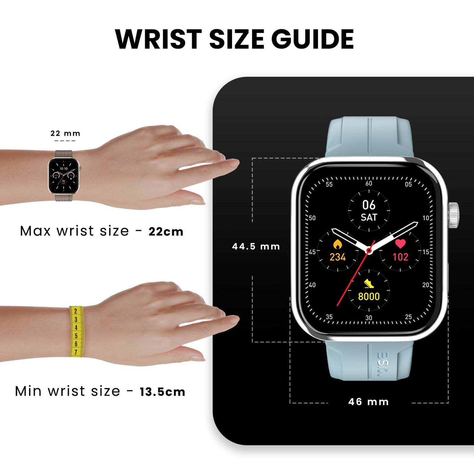 noise ColorFit Pro 5 Max Smartwatch with Bluetooth Calling (49.7mm AMOLED Display, IP68 Water Resistant, Classic Black Strap)_10