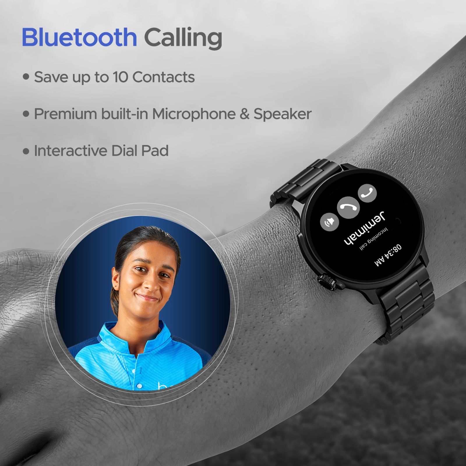 boAt Lunar Tigon Smartwatch with Bluetooth Calling (36.8mm AMOLED Display, IP67 Sweat Resistant, Steel Black Strap)_5