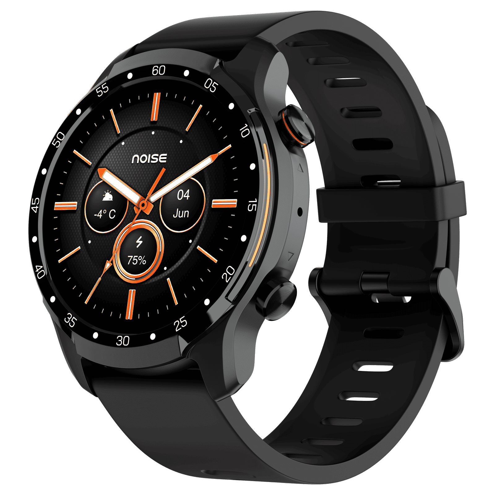 noise NoiseFit Voyage Smartwatch with Bluetooth Calling (35.5mm Retina AMOLED Display, IP68 Water Resistant, Jet Black Strap)_4