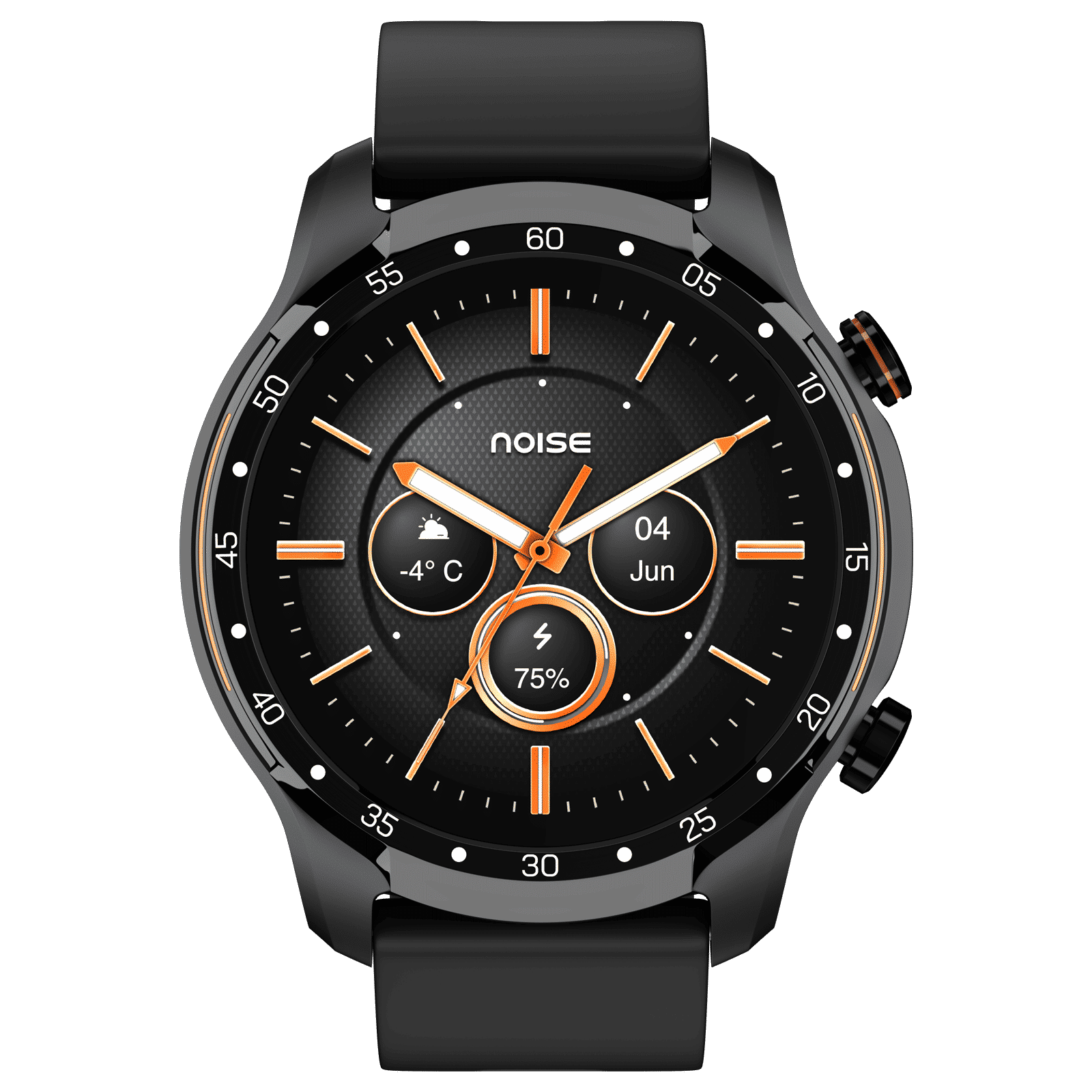 noise NoiseFit Voyage Smartwatch with Bluetooth Calling (35.5mm Retina AMOLED Display, IP68 Water Resistant, Jet Black Strap)_1