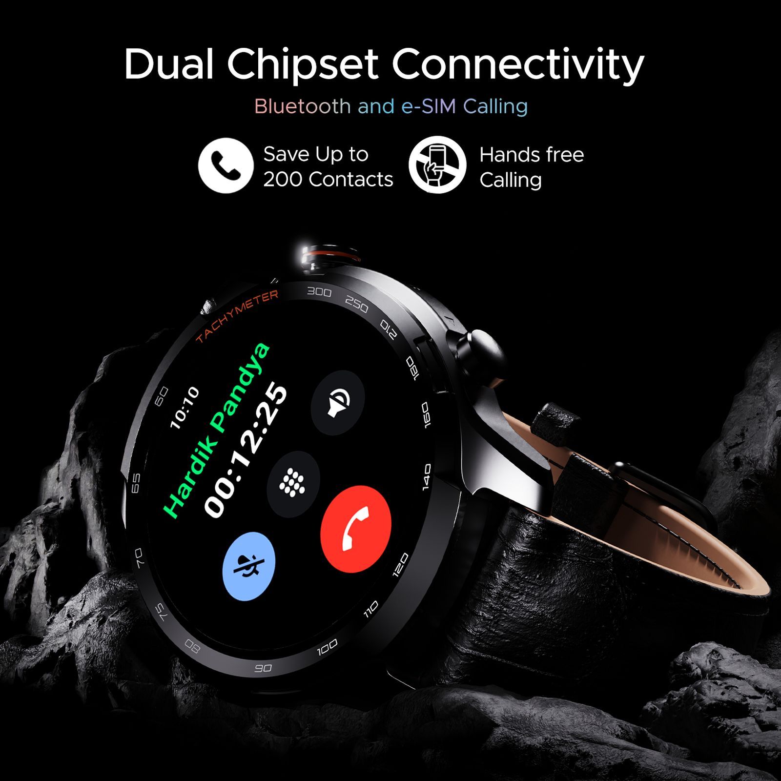 boAt Lunar Pro LTE Bluetooth+4G SIM Android OS Wristphone (35mm AMOLED Display, In-built GPS, Black Strap)_5