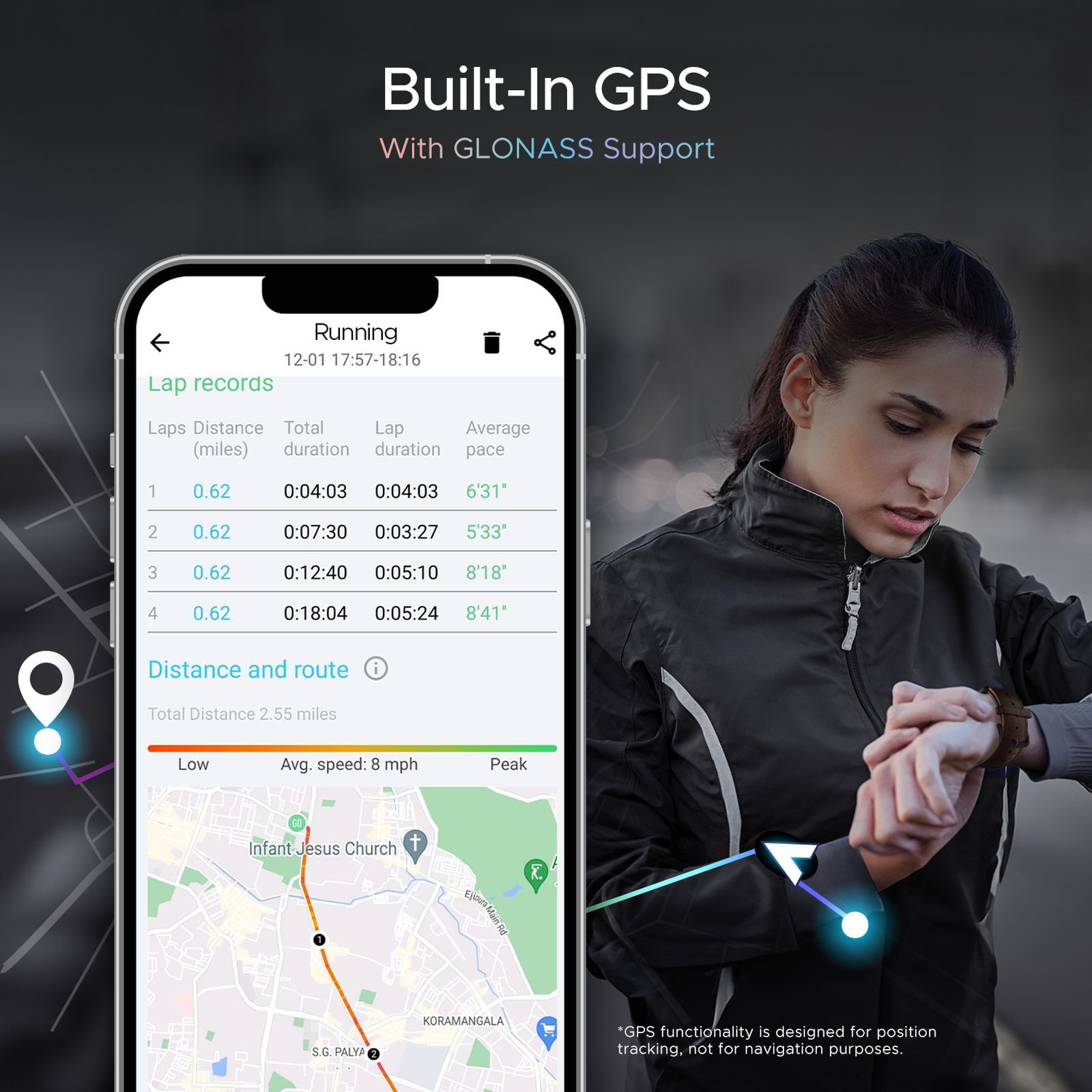 boAt Lunar Pro LTE Bluetooth+LTE SIM Android OS Wristphone (35.3mm AMOLED Display, In-built GPS, Brown Strap)_6