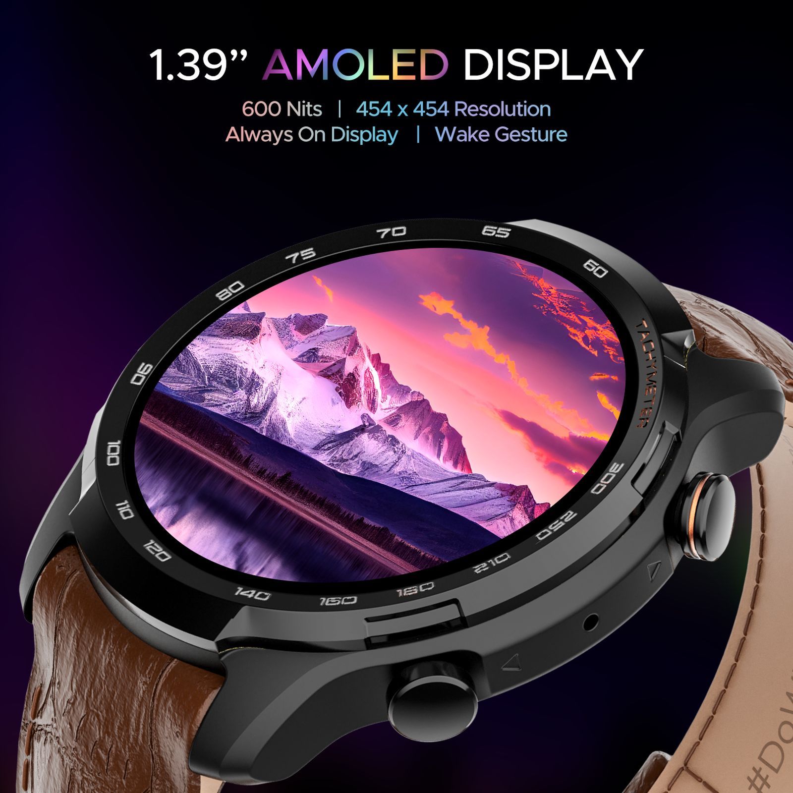 boAt Lunar Pro LTE Bluetooth+LTE SIM Android OS Wristphone (35.3mm AMOLED Display, In-built GPS, Brown Strap)_7