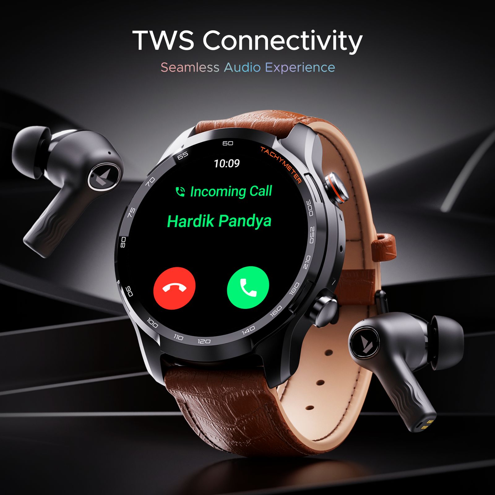 boAt Lunar Pro LTE Bluetooth+LTE SIM Android OS Wristphone (35.3mm AMOLED Display, In-built GPS, Brown Strap)_8