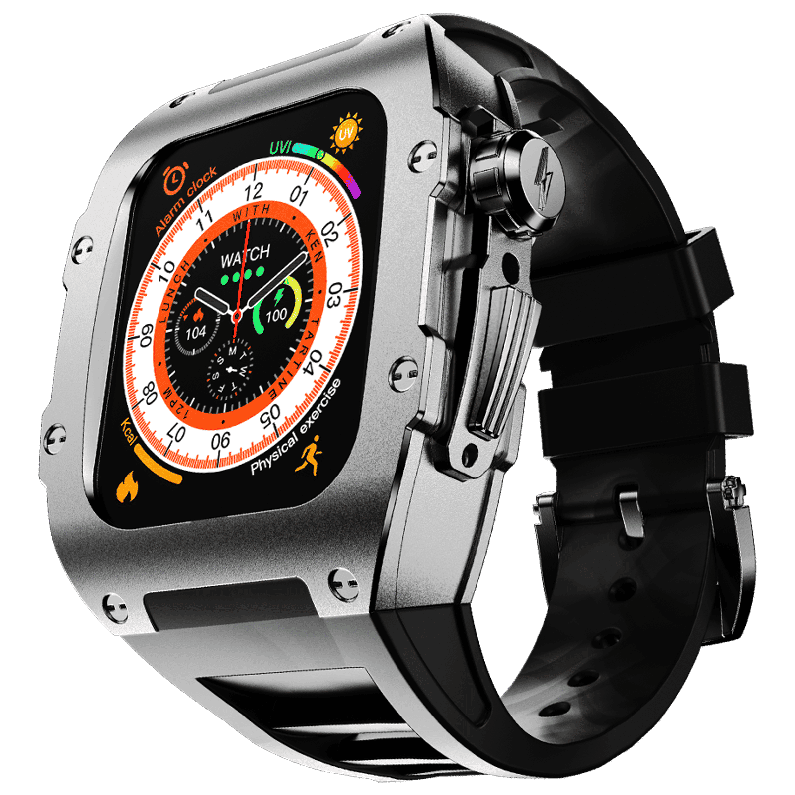 FIRE-BOLTT Huracan Smartwatch with Bluetooth Calling (49.5mm Always On Display, IP68 Water Resistant, Silver Black Strap) FIRE-BOLTT Huracan Smartwatch with Bluetooth Calling (49.5mm Always On Display, IP68 Water Resistant, Silver Black Strap)_4