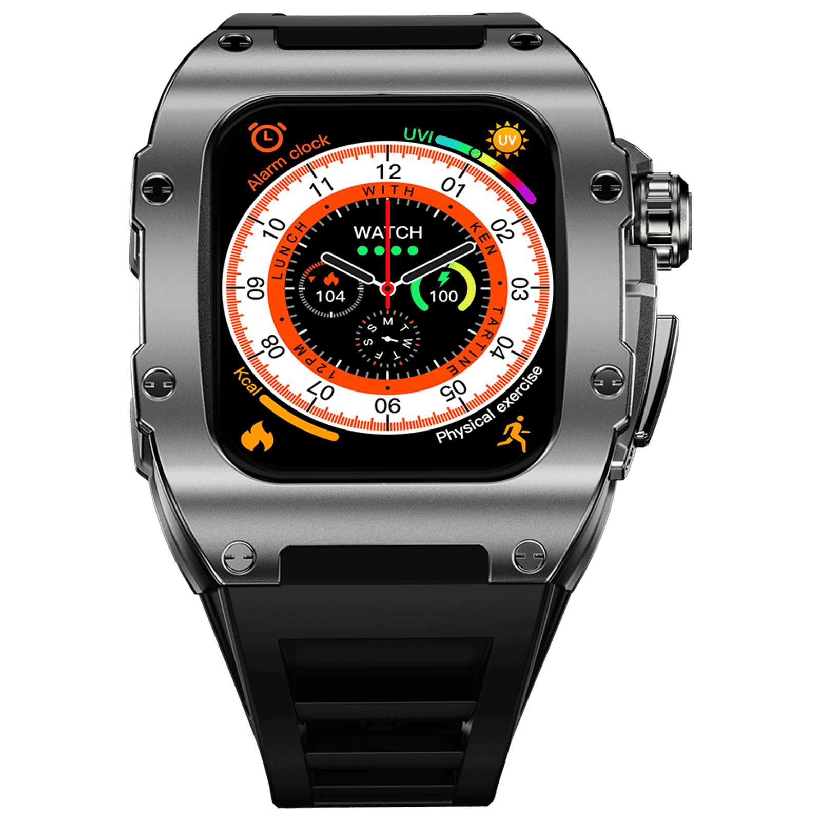 FIRE-BOLTT Huracan Smartwatch with Bluetooth Calling (49.5mm Always On Display, IP68 Water Resistant, Silver Black Strap) FIRE-BOLTT Huracan Smartwatch with Bluetooth Calling (49.5mm Always On Display, IP68 Water Resistant, Silver Black Strap)_1