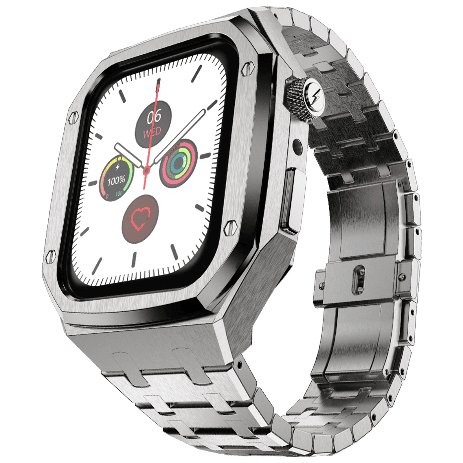 FIRE-BOLTT Elemento Smartwatch with Bluetooth Calling (49.5mm Always On Display, IP68 Water Resistant, Silver Strap) FIRE-BOLTT Elemento Smartwatch with Bluetooth Calling (49.5mm Always On Display, IP68 Water Resistant, Silver Strap)_4