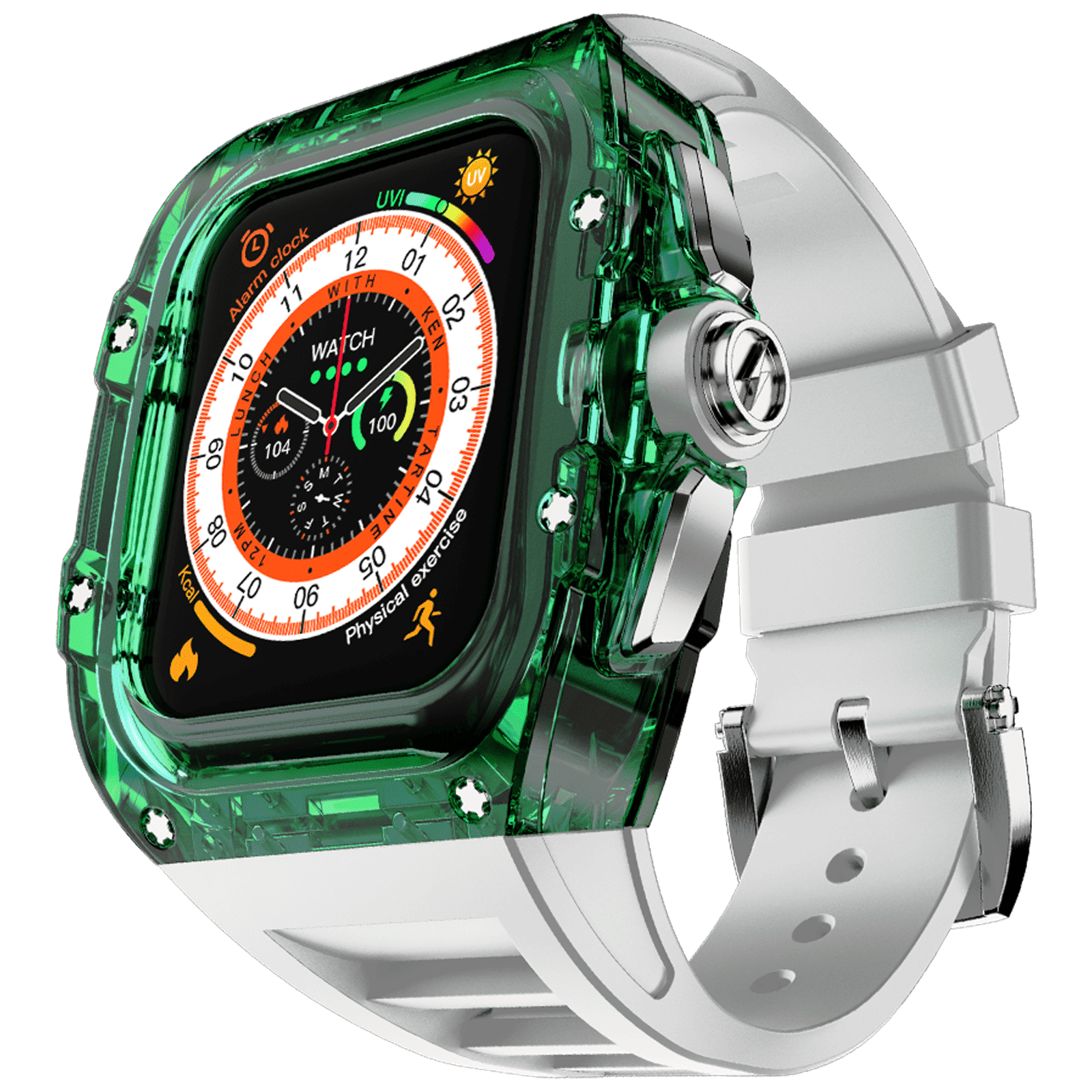 FIRE-BOLTT Diablo Smartwatch with Bluetooth Calling (49.5mm Always On Display, IP68 Water Resistant, White Strap)_3