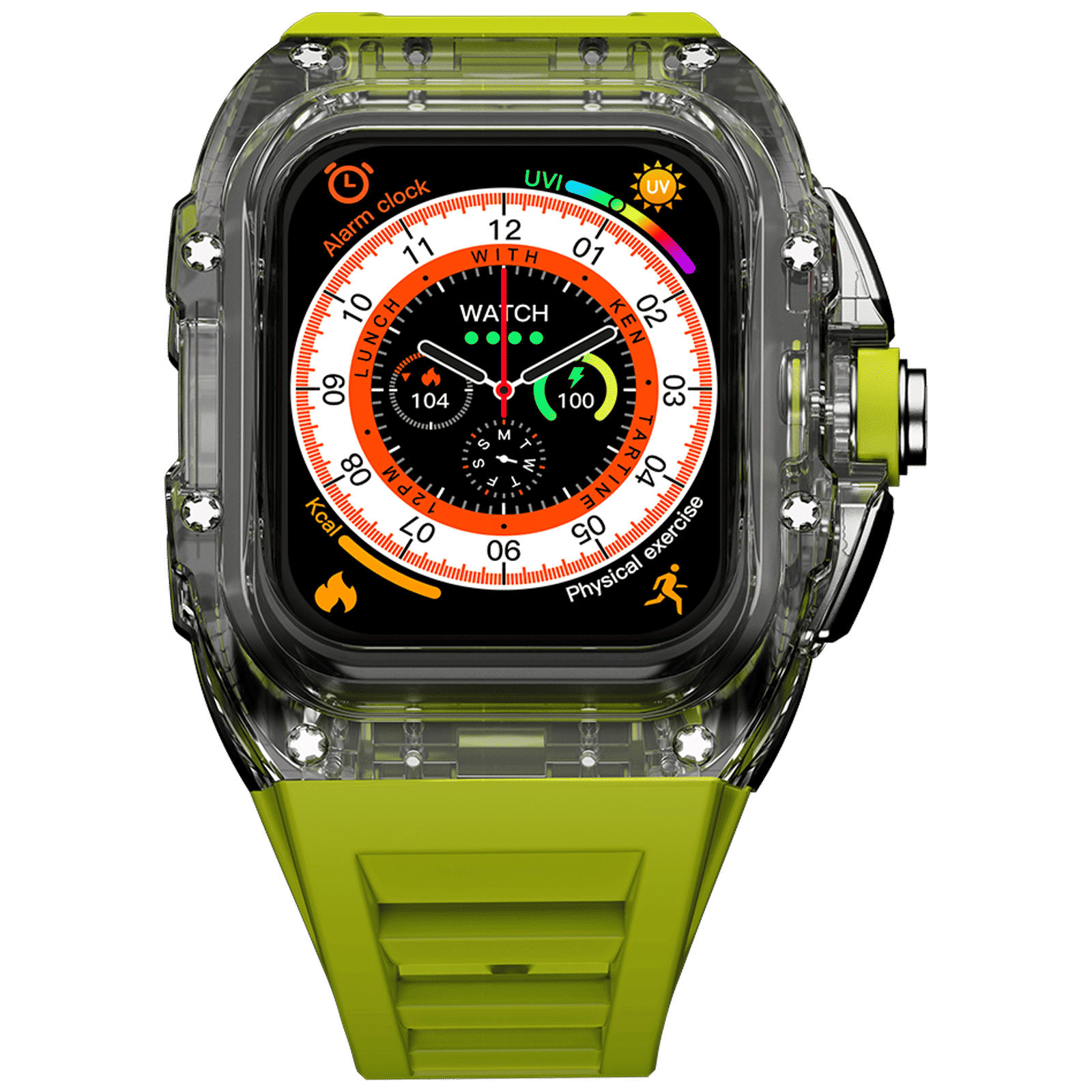 FIRE-BOLTT Diablo Smartwatch with Bluetooth Calling (49.5mm Always On Display, IP68 Water Resistant, Green Strap)_1