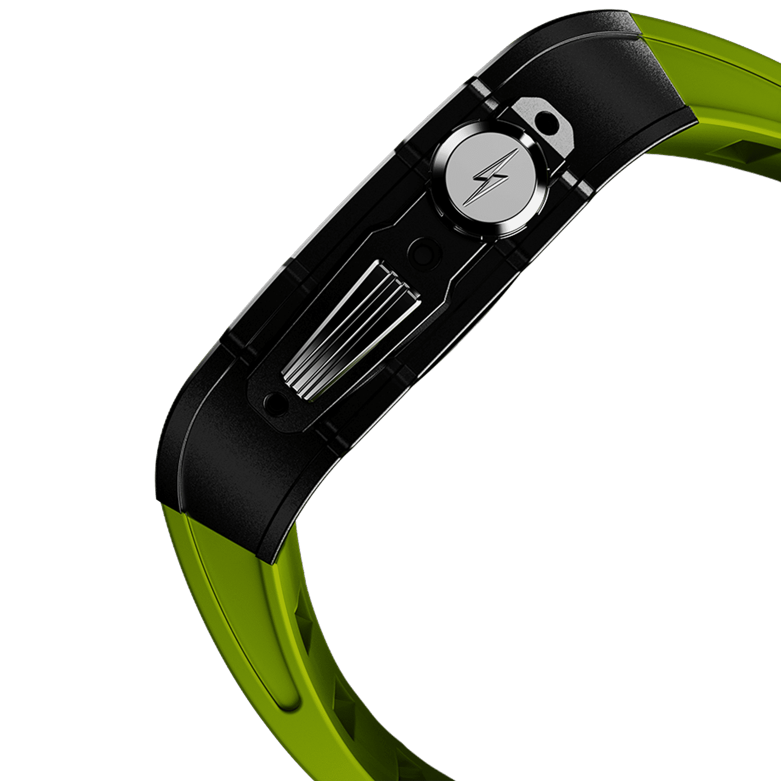FIRE-BOLTT Huracan Smartwatch with Bluetooth Calling (49.5mm Always On Display, IP68 Water Resistant, Black Green Strap)_3