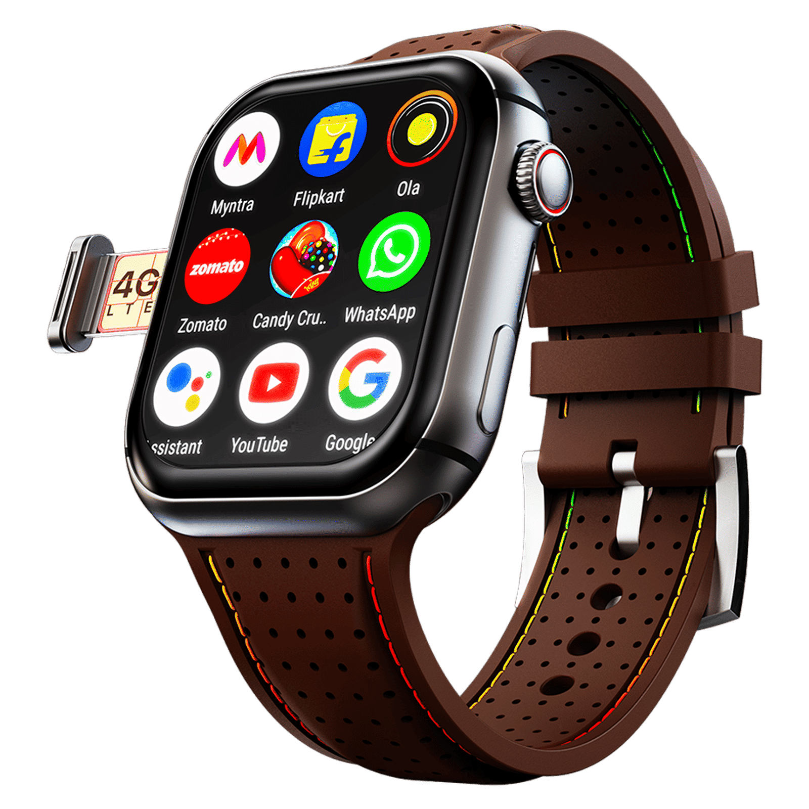 FIRE-BOLTT Dream GPS+Wi-Fi+4G SIM+Bluetooth Android OS Wristphone (51.3mm HD Display, Cortex A7MP CPU, Google Play Store, Cocoa Couture Strap) FIRE-BOLTT Dream GPS+Wi-Fi+4G SIM+Bluetooth Android OS Wristphone (51.3mm HD Display, Cortex A7MP CPU, Google Play Store, Cocoa Couture Strap)_1