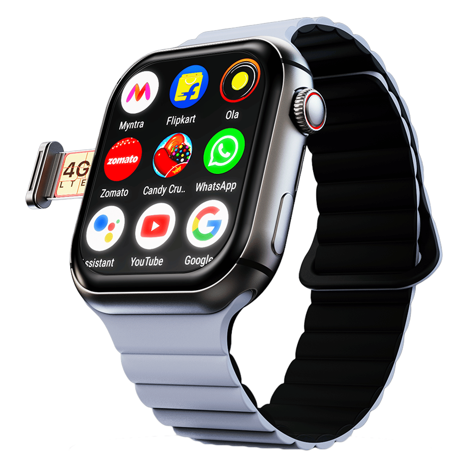 FIRE-BOLTT Dream Wi-Fi+4G SIM Android OS Wristphone (51.3mm HD Display, In-built GPS, Sky Sizzle Strap)_1