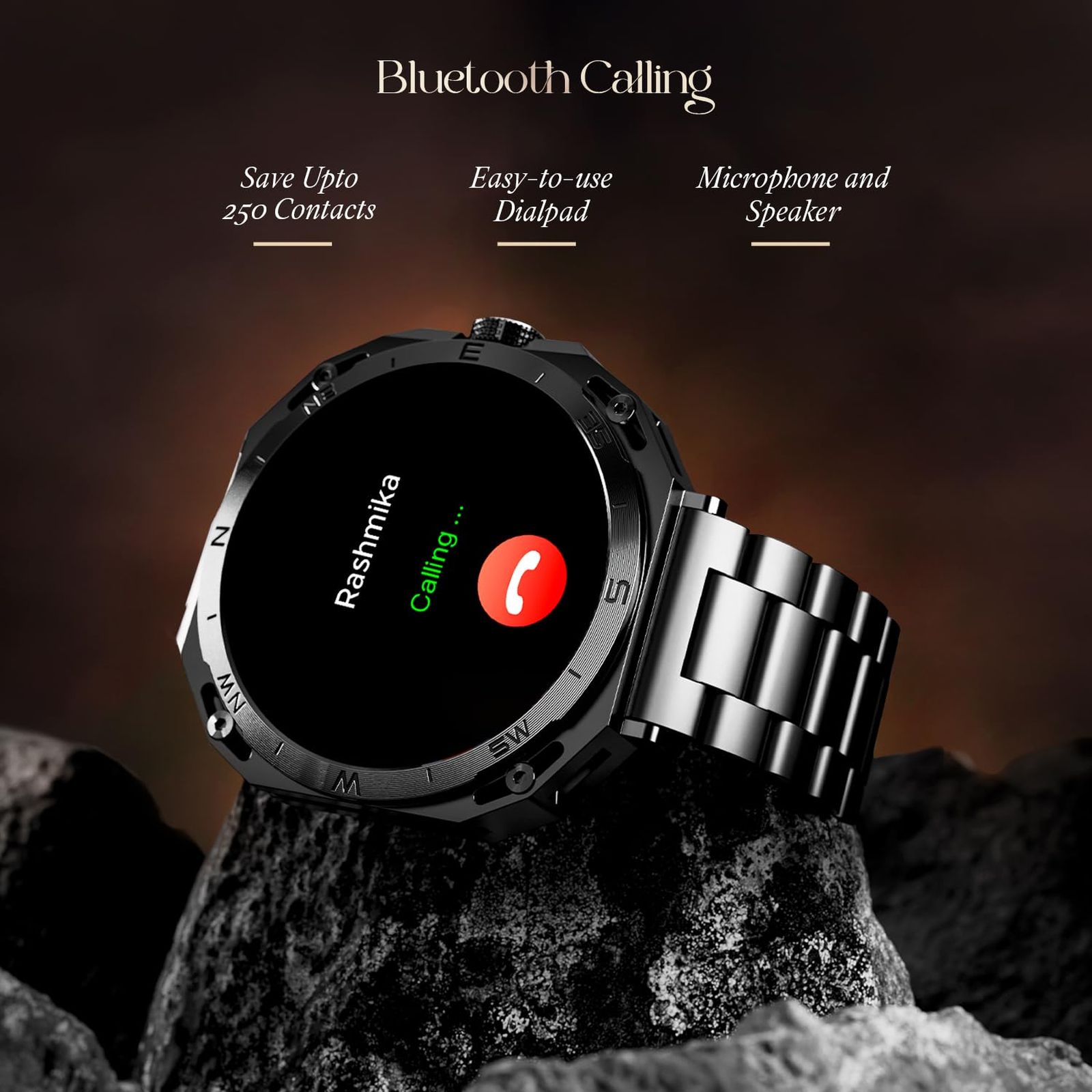 boAt Enigma Z20 Smartwatch with Bluetooth Calling (38.35mm HD Display, IP68 Water Resistant, Metal Black Strap)_3