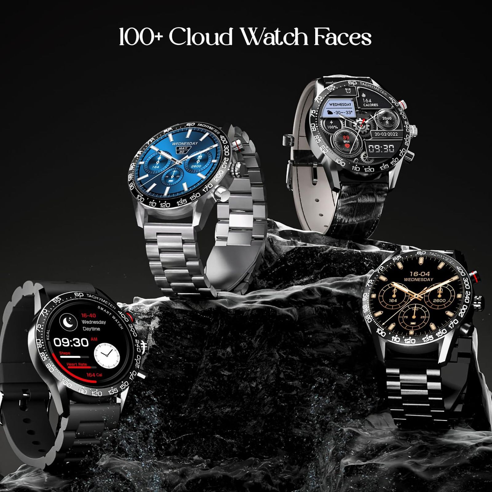 boAt Enigma Z40 Smartwatch with Bluetooth Calling (33.52mm TFT Display, IP67 Sweat and Splash Resistant, Classic Silver Strap)_6