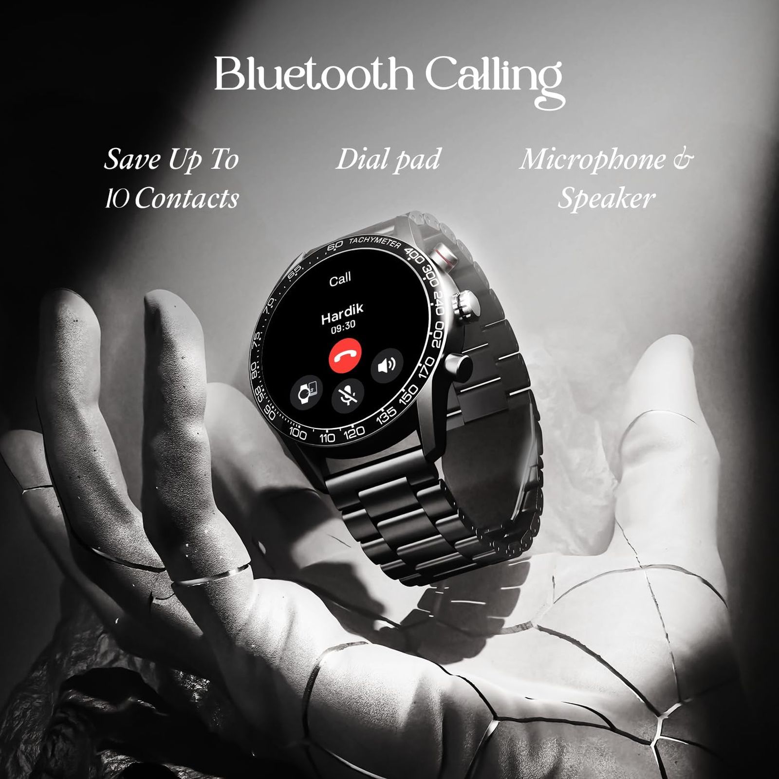 boAt Enigma Z40 Smartwatch with Bluetooth Calling (33.52mm TFT Display, IP67 Sweat and Splash Resistant, Metal Black Strap)_4