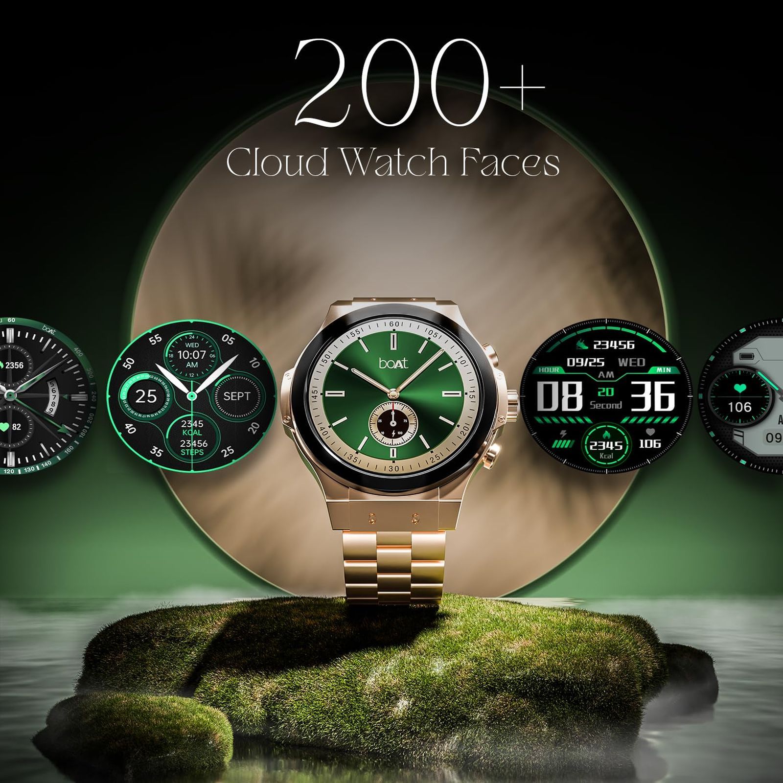 boAt Enigma X400 Smartwatch with Bluetooth Calling (36.8mm AMOLED Display, IP67 Sweat Resistant, Vintage Brown Strap)_6