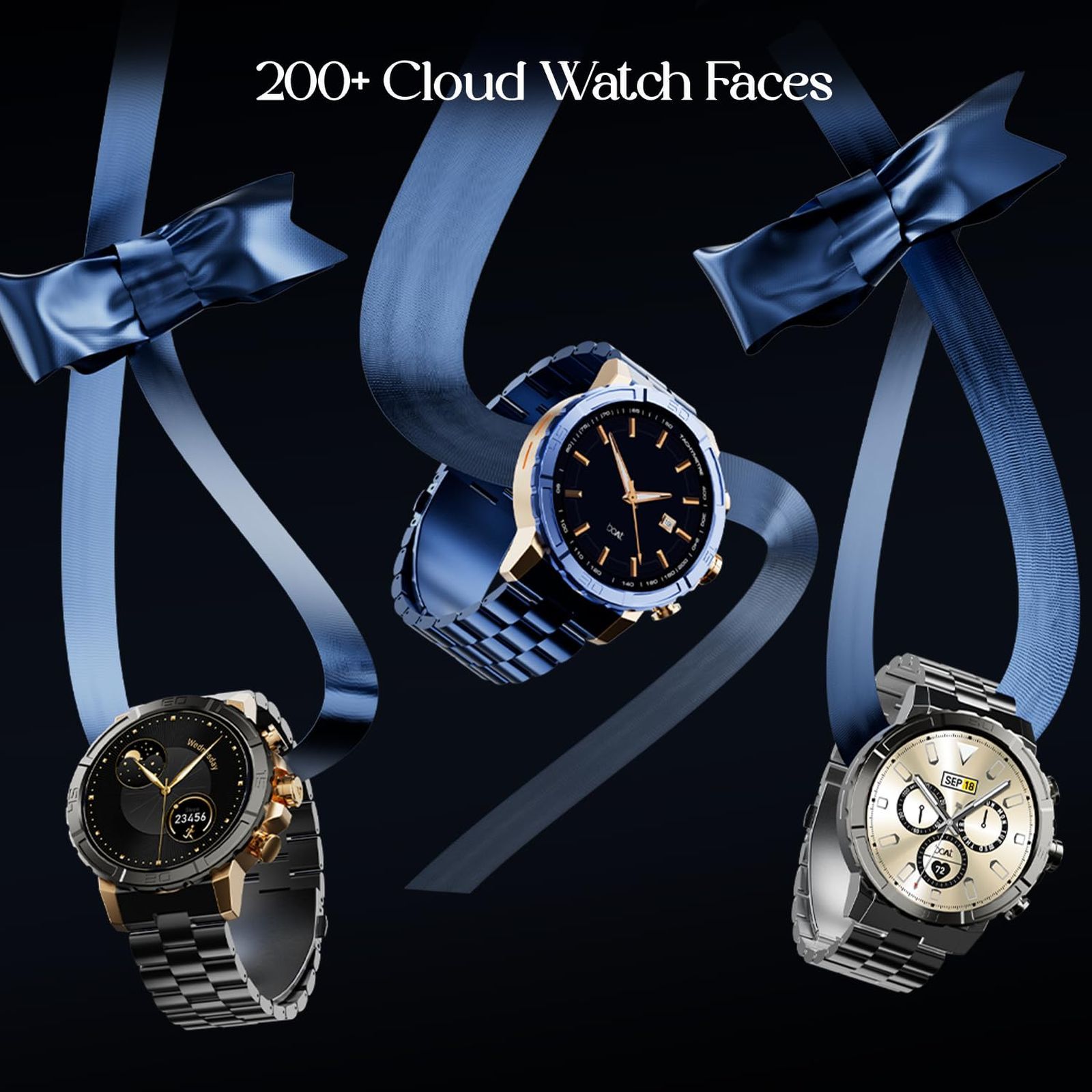 boAt Enigma X700 Smartwatch with Bluetooth Calling (38mm AMOLED Display, IP67 Sweat Resistant, Silver Chrome Strap)_4