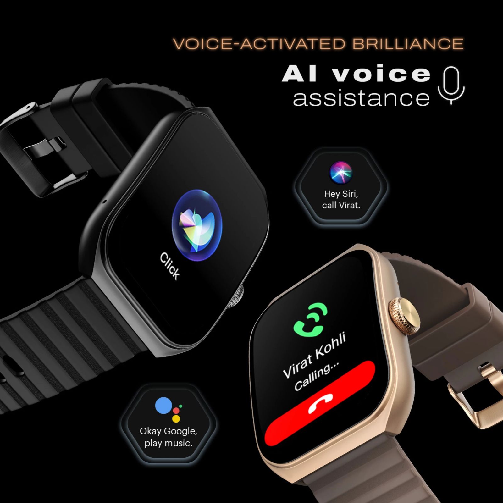 noise ColorFit Hexa Smartwatch with Bluetooth Calling (49.7mm AMOLED Display, IP67 Water Resistant, Vintage Brown Strap)_11