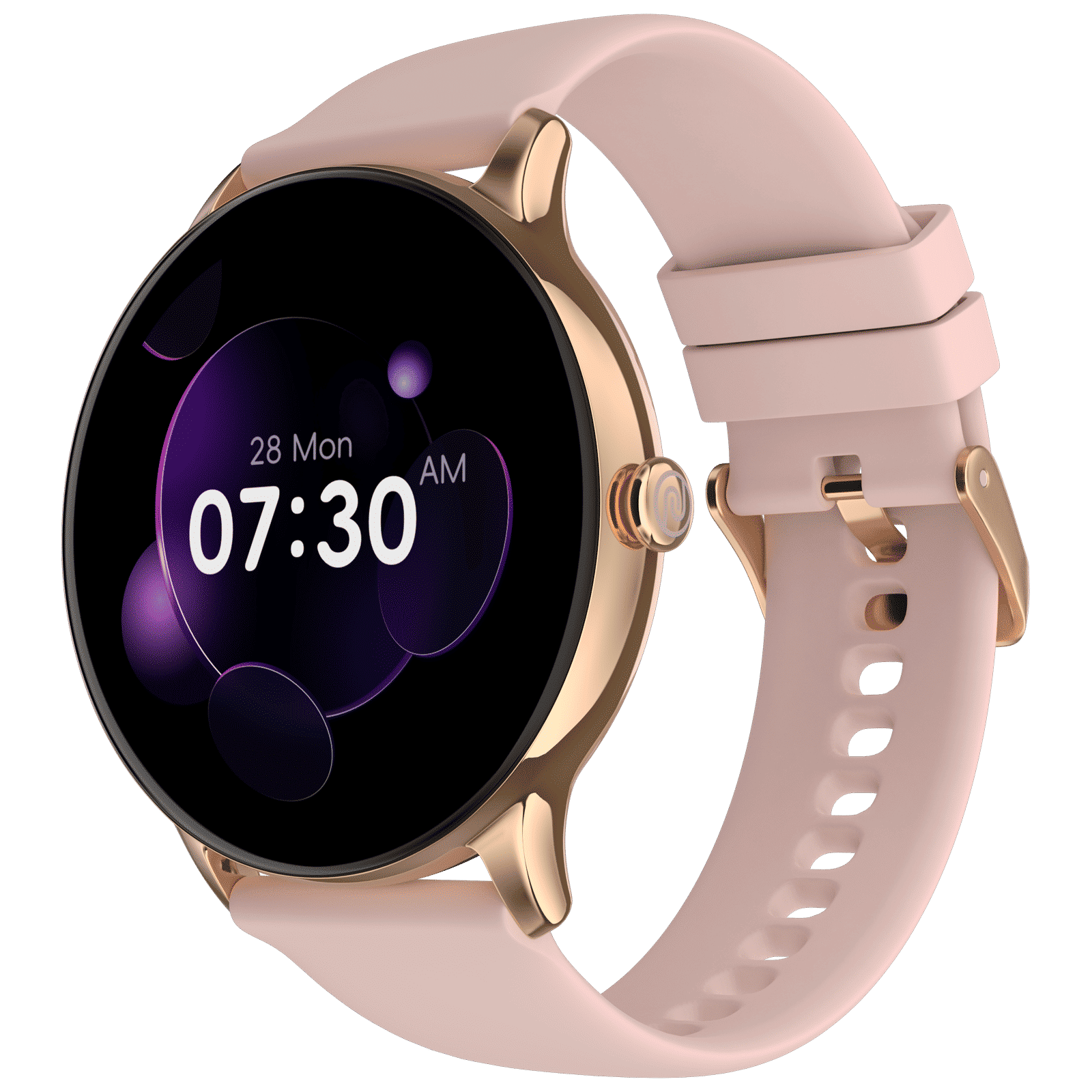 noise NoiseFit Twist Go Smartwatch with Bluetooth Calling (35.3mm TFT HD Display, IP67 Water Resistant, Rose Pink Strap)_3