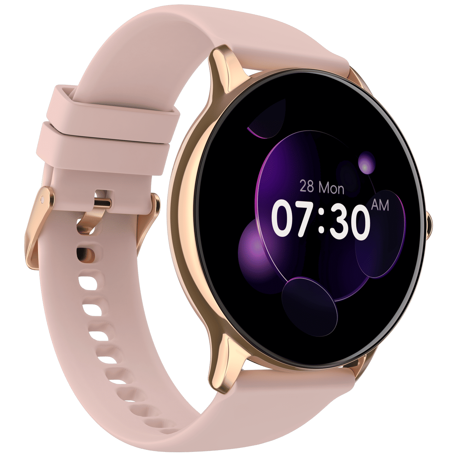 noise NoiseFit Twist Go Smartwatch with Bluetooth Calling (35.3mm TFT HD Display, IP67 Water Resistant, Rose Pink Strap)_4