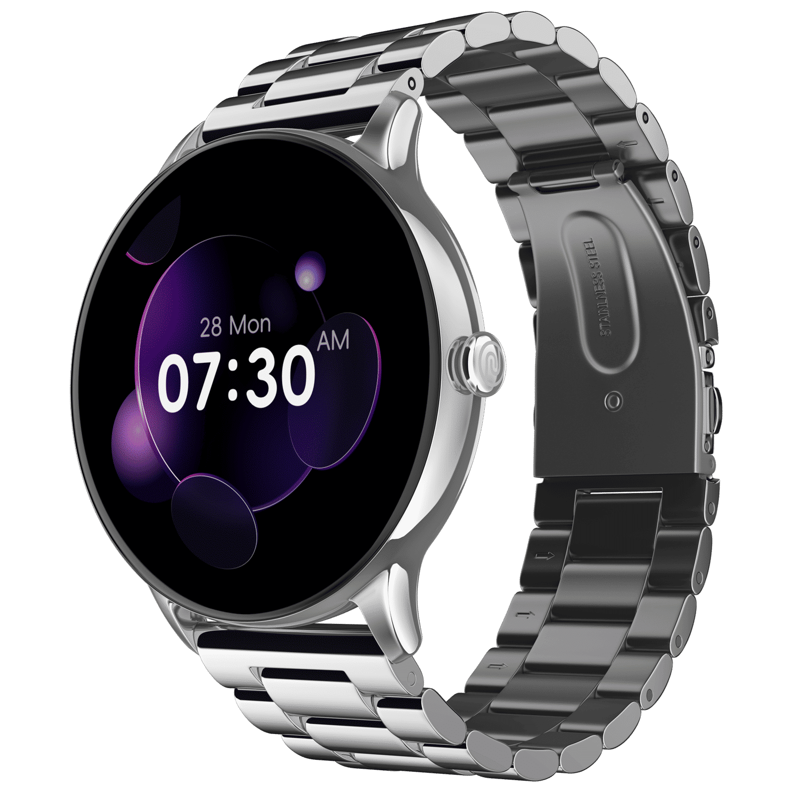 noise NoiseFit Twist Go Smartwatch with Bluetooth Calling (35.3mm TFT HD Display, IP67 Water Resistant, Elite Silver Strap)_3