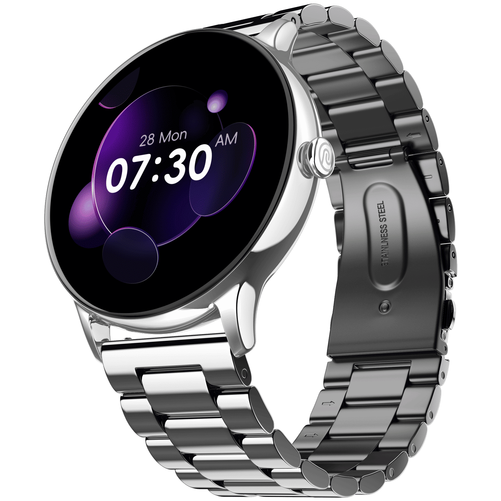 noise NoiseFit Twist Go Smartwatch with Bluetooth Calling (35.3mm TFT HD Display, IP67 Water Resistant, Elite Silver Strap)_5