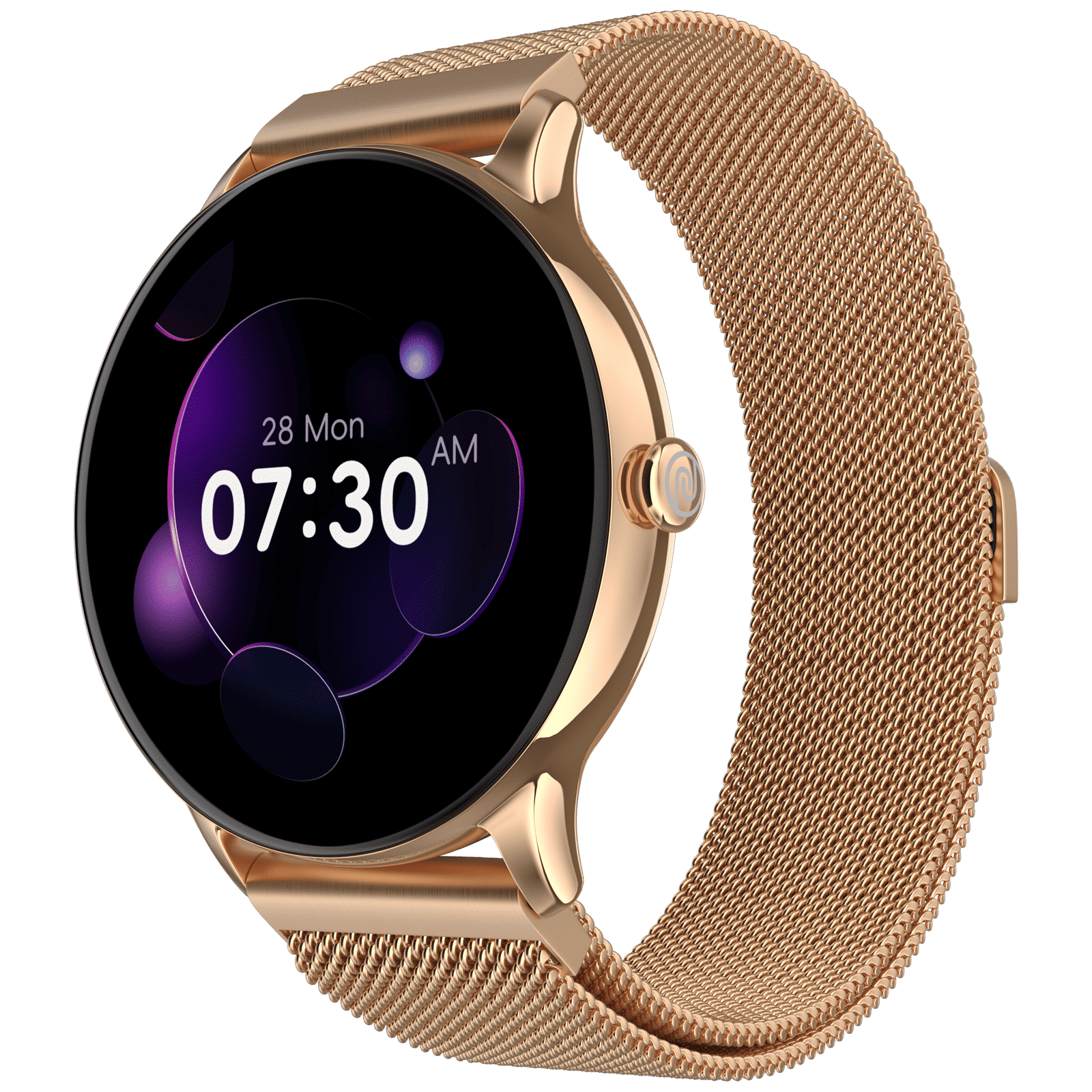noise Twist Go Smartwatch with Bluetooth Calling (35mm TFT Display, IP67 Water Resistant, Gold Link Strap)_3