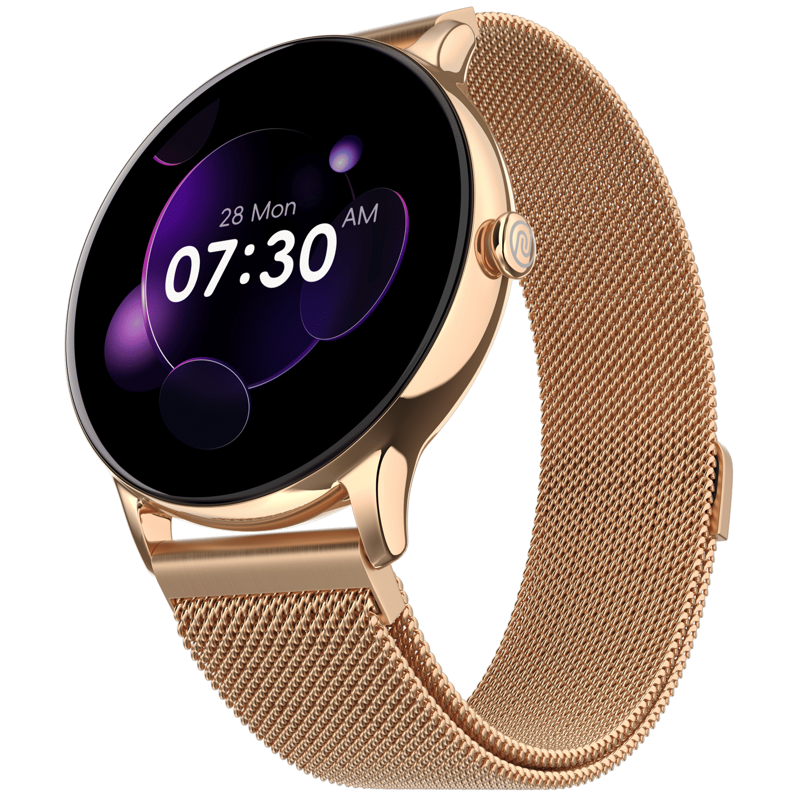 noise Twist Go Smartwatch with Bluetooth Calling (35mm TFT Display, IP67 Water Resistant, Gold Link Strap)_5