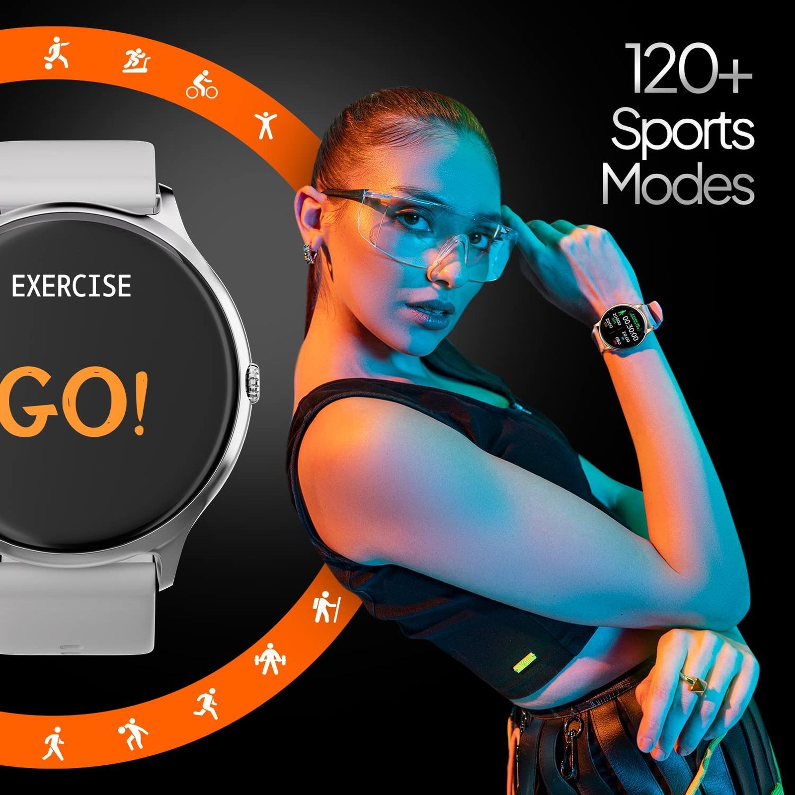 FIRE-BOLTT Phoenix Pro Smartwatch with Bluetooth Calling (35.3mm HD Display, IP67 Water Resistant, Silver Grey Strap)_9