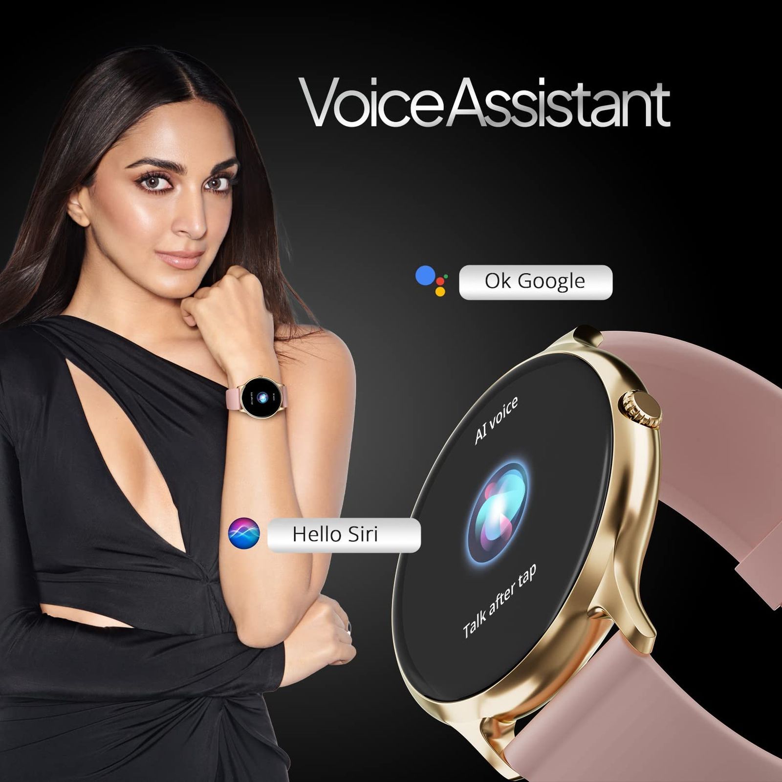 FIRE-BOLTT Phoenix Pro Smartwatch with Bluetooth Calling (35.3mm HD TFT Display, IP67 Water Resistant, Gold Pink Strap)_8