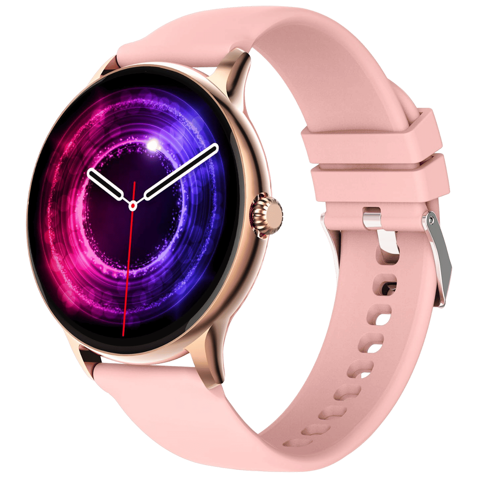FIRE-BOLTT Phoenix Pro Smartwatch with Bluetooth Calling (35.3mm HD TFT Display, IP67 Water Resistant, Gold Pink Strap)_1