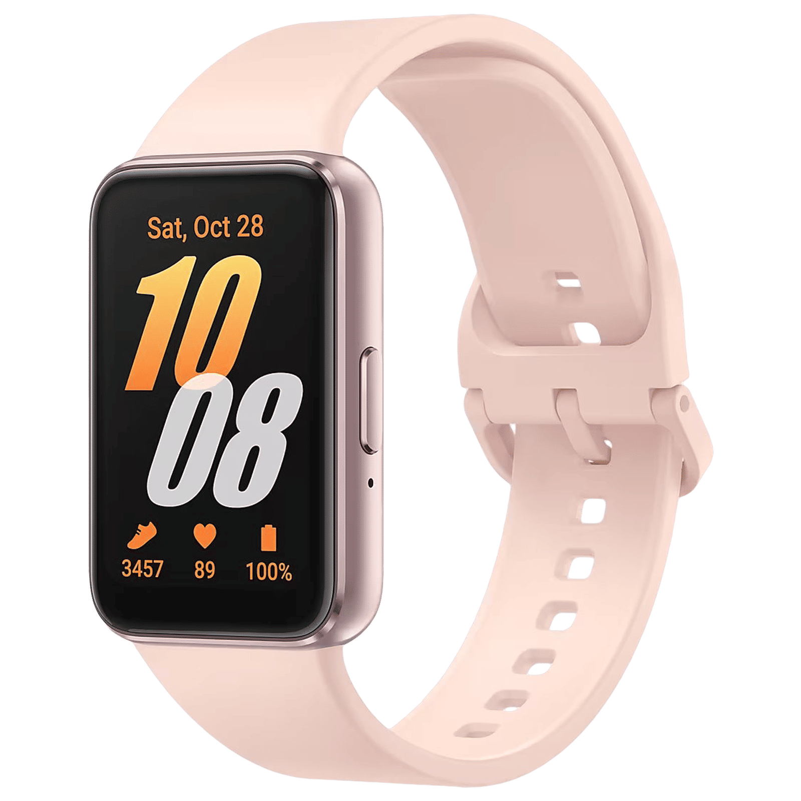 SAMSUNG Galaxy Fit3 Smartwatch with Activity Tracker (40.9mm AMOLED Display, IP68 Water Resistant, Pink Gold Strap)_3