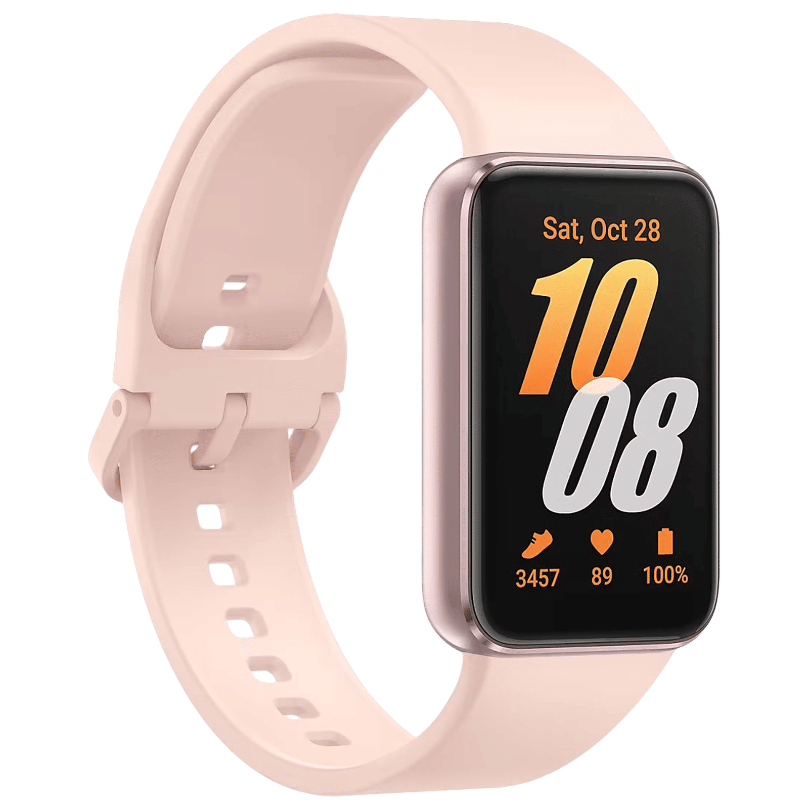 SAMSUNG Galaxy Fit3 Smartwatch with Activity Tracker (40.9mm AMOLED Display, IP68 Water Resistant, Pink Gold Strap)_5
