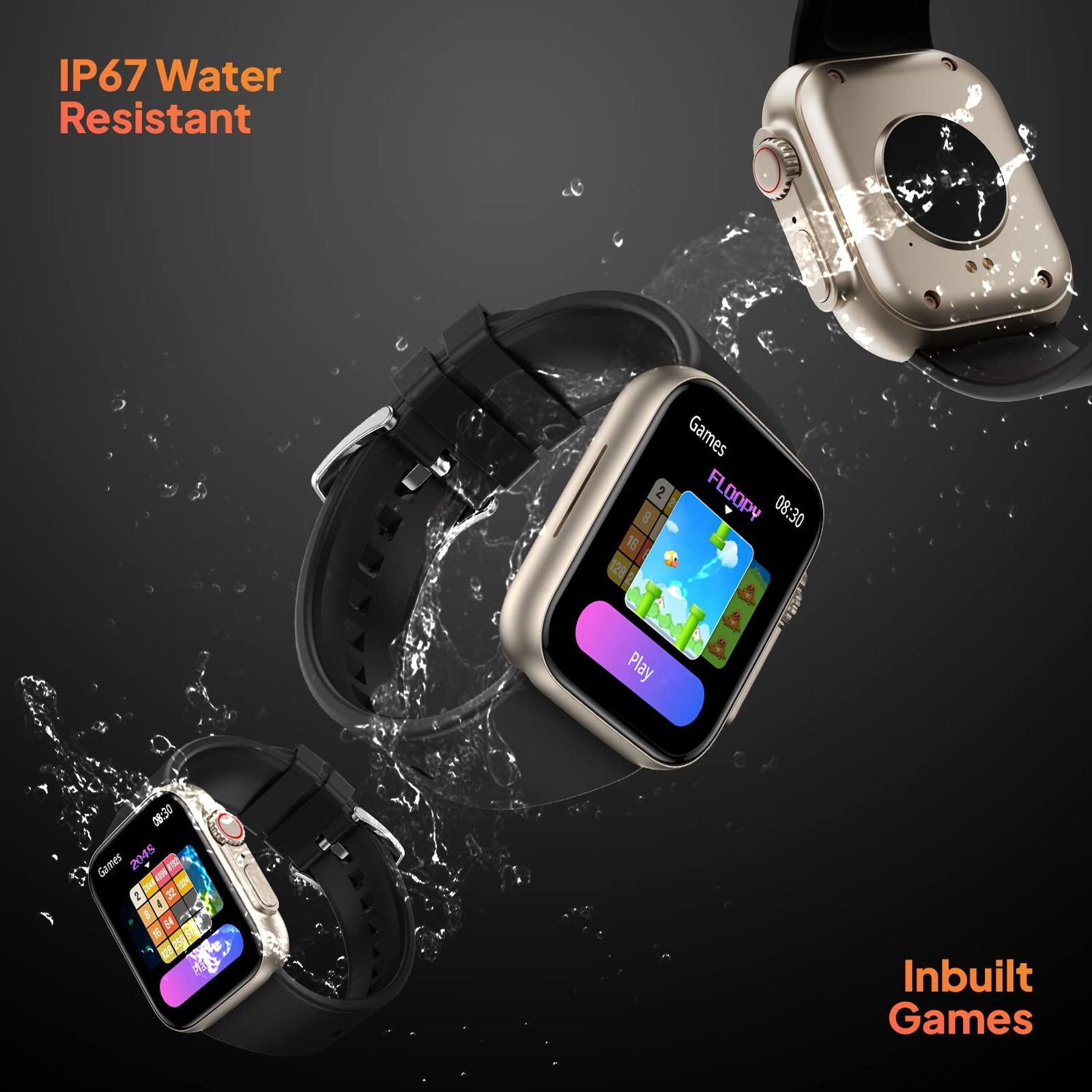 FIRE-BOLTT Gladiator Smartwatch with Bluetooth Calling (49.7mm HD Display, IP67 Water Resistant, Gold Black Strap) FIRE-BOLTT Gladiator Smartwatch with Bluetooth Calling (49.7mm HD Display, IP67 Water Resistant, Gold Black Strap)_6